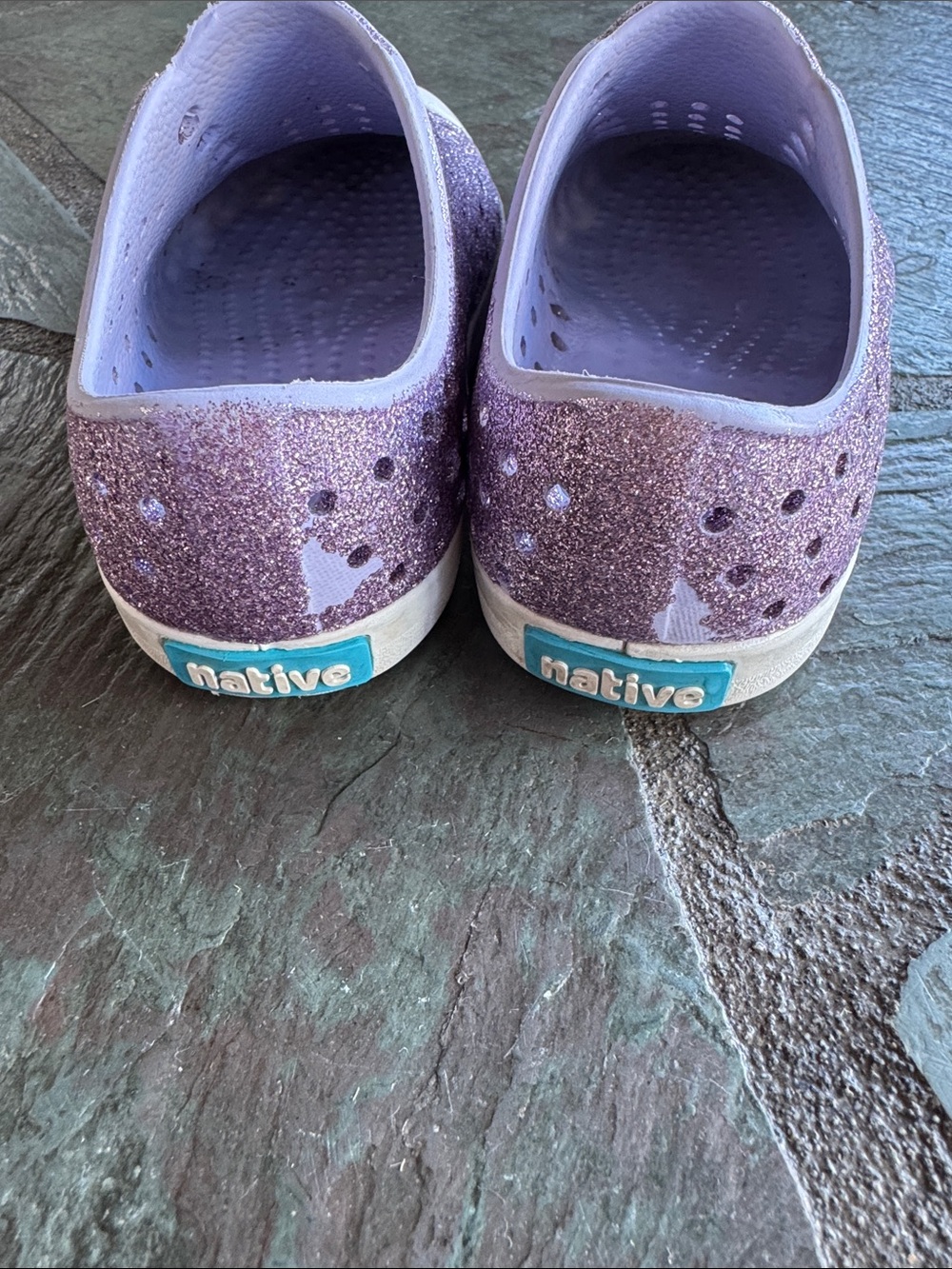 Native Shoes Kids Water Shoe Trio - Pink, Lavender Glitter & Floral - Picture 5 of 9